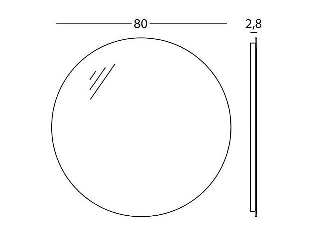 Miroir Rond En Fil Poli