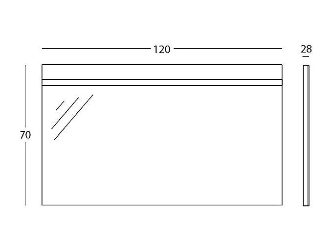 Spiegel Met Geïntegreerde Led-Lamp, Aluminium Frame