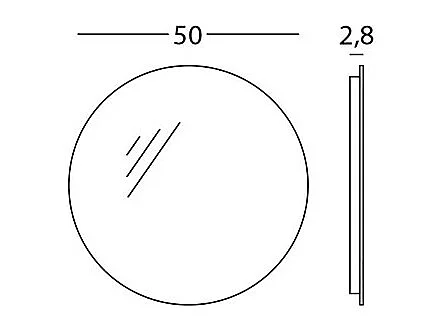 Miroir Rond En Fil Poli