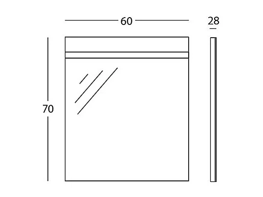 Spiegel Met Geïntegreerde Led-Lamp, Aluminium Frame