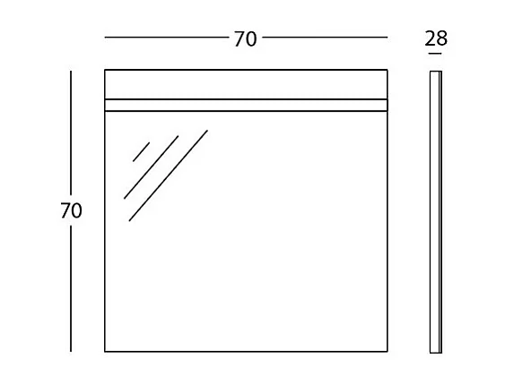 Spiegel Met Geïntegreerde Led-Lamp, Aluminium Frame