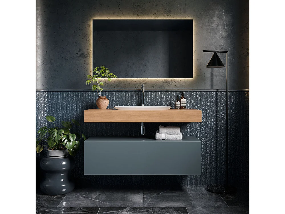 Spiegel Met Led-Verlichting Aan De 4 Zijden, Abs-Frame