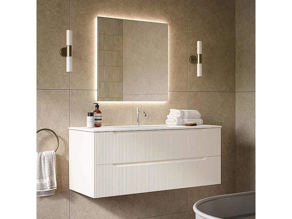 Spiegel Met Led-Verlichting Aan De 4 Zijden, Abs-Frame