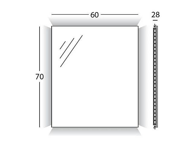 Spiegel Met Led-Verlichting Aan De 4 Zijden, Abs-Frame