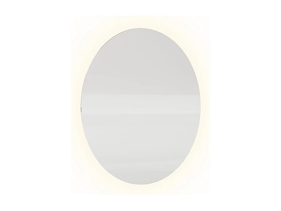 Fil Poli Miroir Rond Lumières Led Rétroéclairées