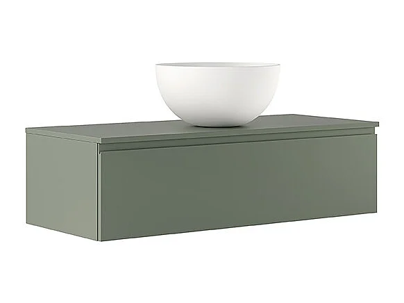 Celyn Badkamerwastafelmeubel - 1 Witte Ladekast - Keramische Centrale Wastafel - 32X120