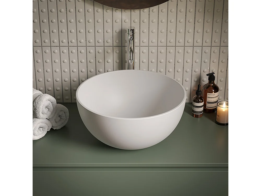 Celyn Badkamerwastafelmeubel - 1 Witte Ladekast - Keramische Centrale Wastafel - 32X120