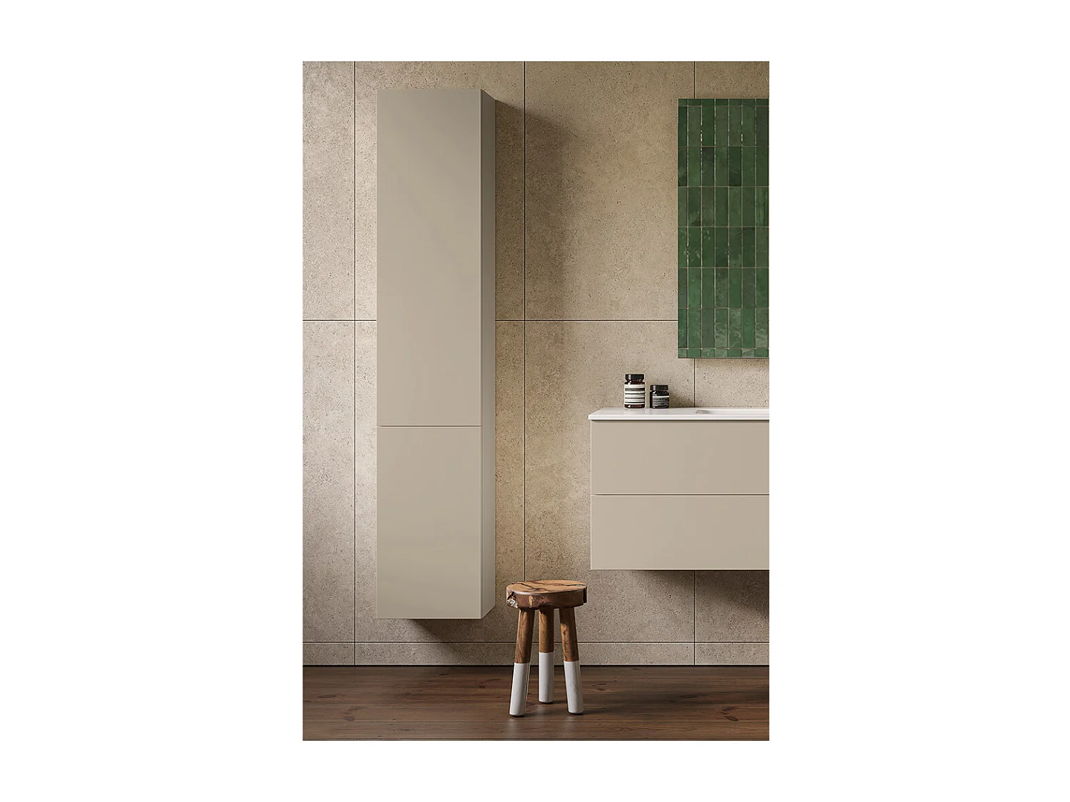 Hoge Unit 2 Deuren Met Duivengrijs Afwerking