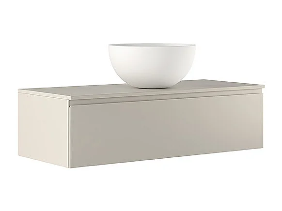 Meuble De Salle De Bain Lumis - 2 Tiroirs Gris Foncé - Étagère En Chêne Naturel - 2 Lavabos En Céramique - 32X120