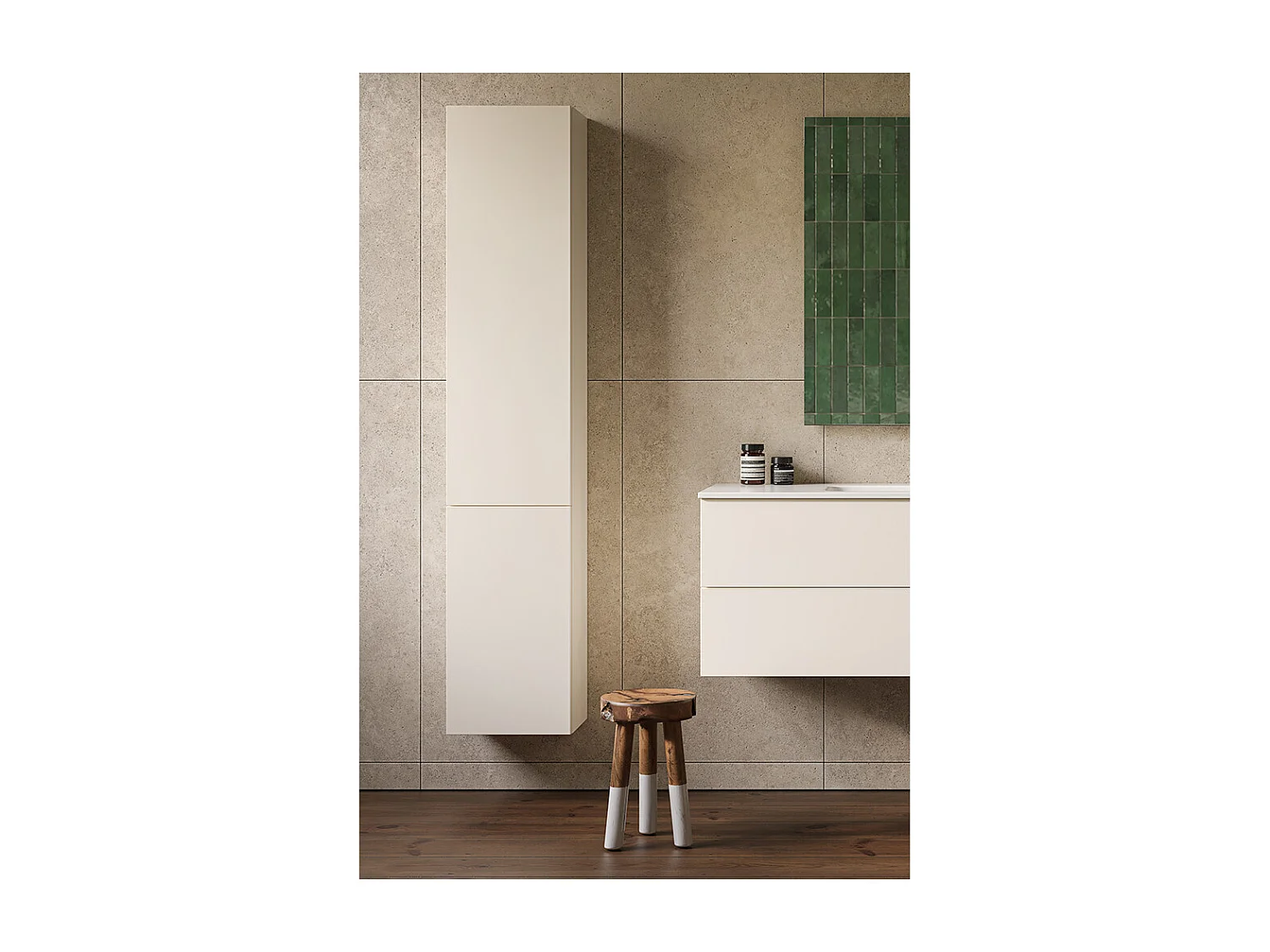 Hoge Unit 2 Deuren Witte Afwerking