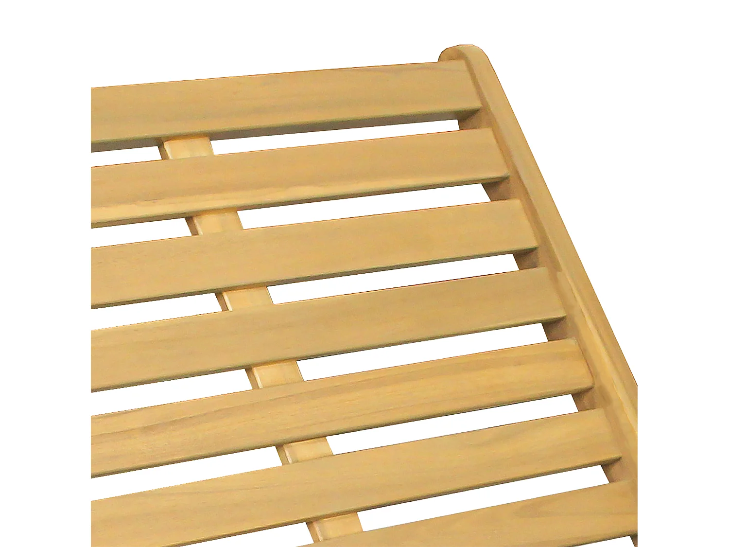 Fauteuil pliant en acacia et coussins gris FARO - HAPPY GARDEN