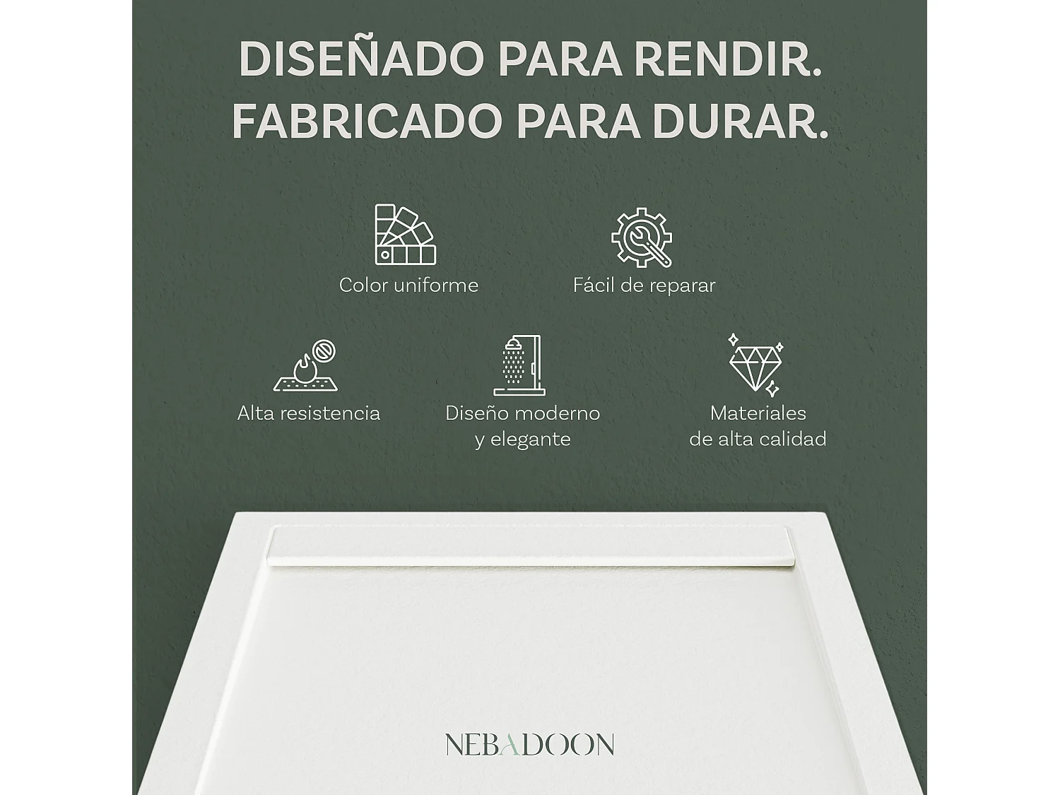 Plato de Ducha Modelo Venecia – Textura Pizarra y Extraplano – Blanco (RAL 9003) 80x140 cm – Incluye Válvula Desagüe y Rejilla