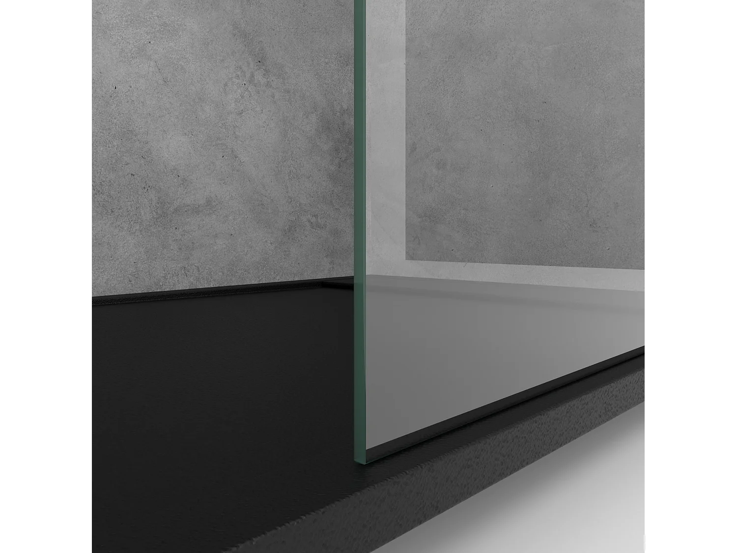 Mampara de Ducha Fija con Cristal Templado 8 mm Antical - Barra Extensible Acero Inoxidable - 90x200 cm Perfil Negro Mate Resistente y Duradera