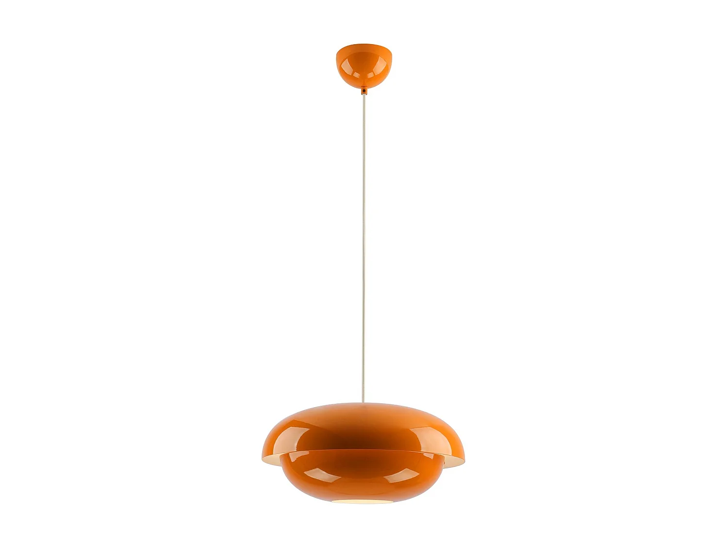 Now's Home - Suspension En Métal Orange Brillant 40x40x176.5cm Chloe