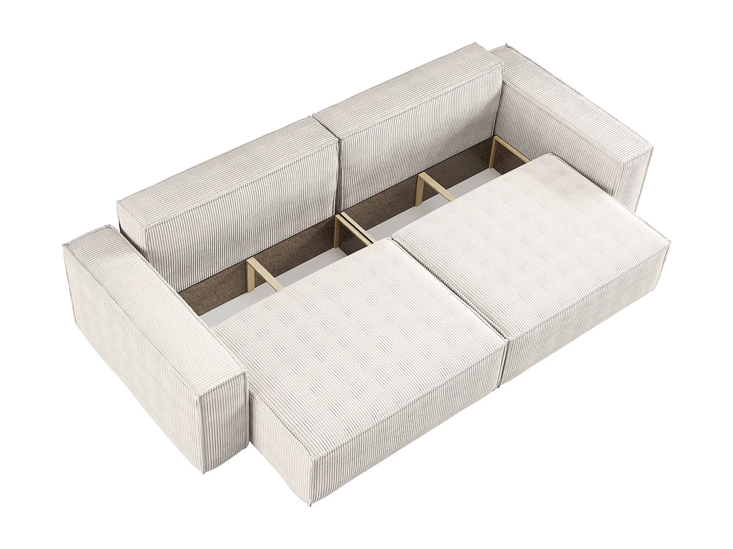 Canapé avec 2 grands coffres de rangement blanc idéal pour le salon, qualité fabricant direct CARLOS – VINOTTI