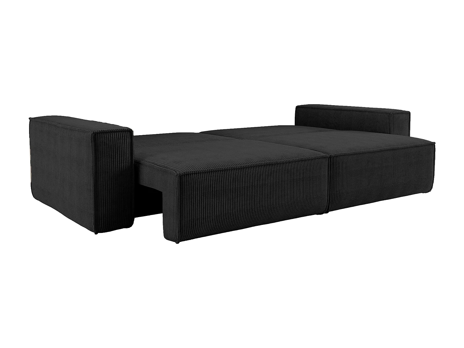 Canapé avec 2 grands coffres de rangement noir idéal pour le salon, qualité fabricant direct CARLOS – VINOTTI