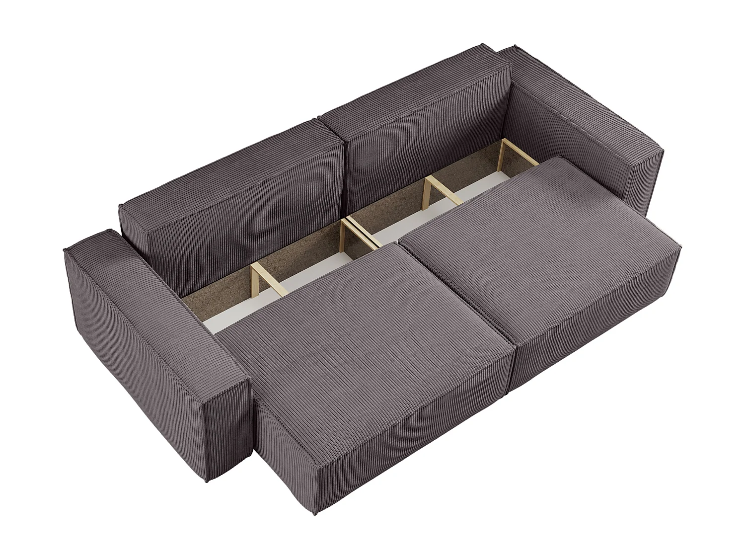 Canapé avec 2 grands coffres de rangement, couleur grise, idéal pour le salon, qualité fabricant direct CARLOS – VINOTTI