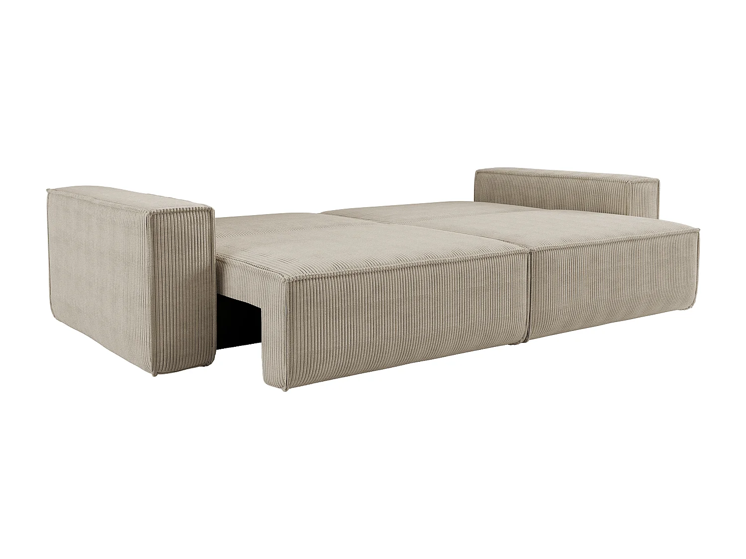 Canapé avec 2 grands coffres de rangement, couleur beige, idéal pour le salon, qualité fabricant direct CARLOS – VINOTTI