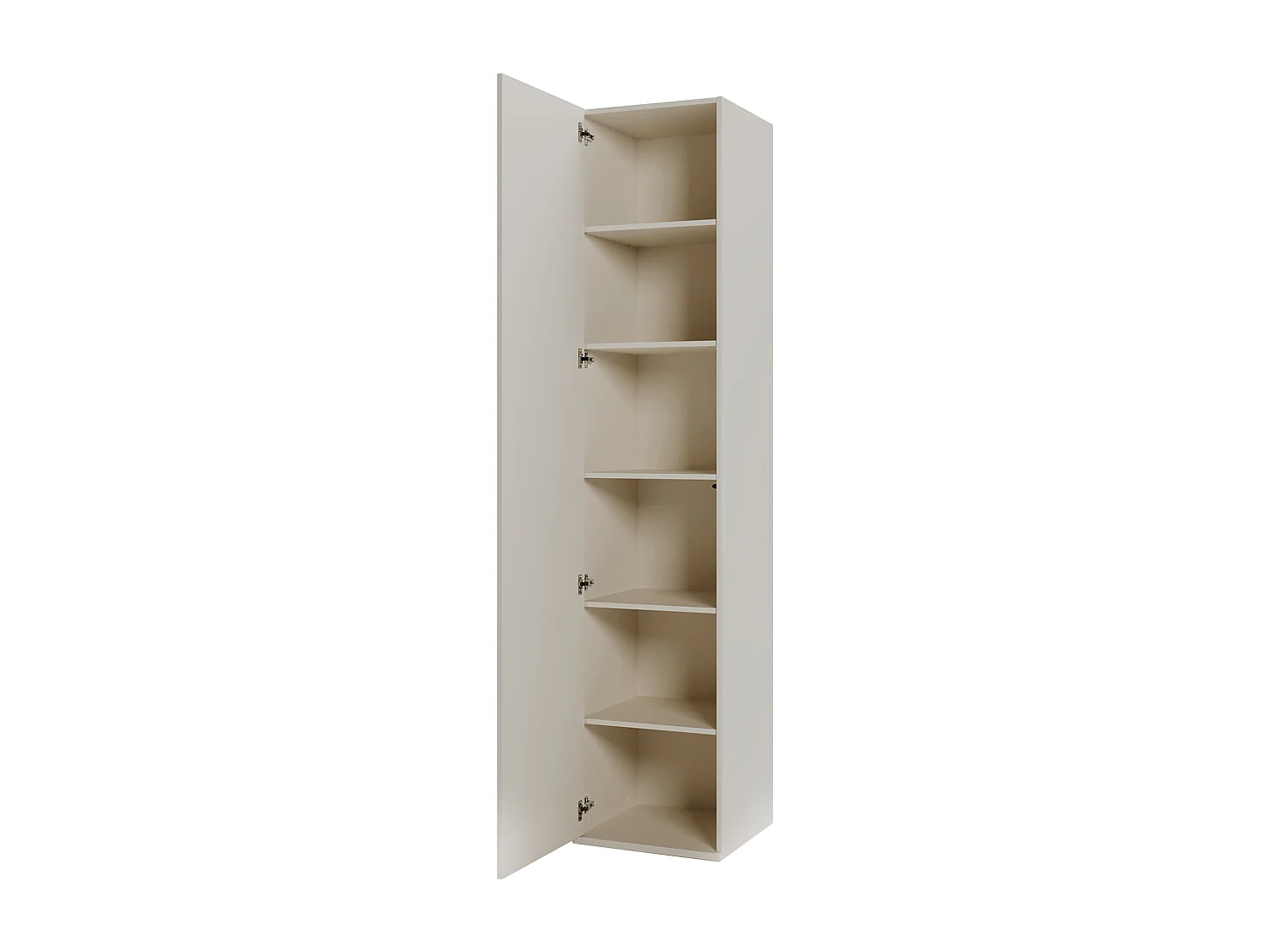 Armoire 1 porte pour lit escamotable - L50 cm - Beige - NILODIA