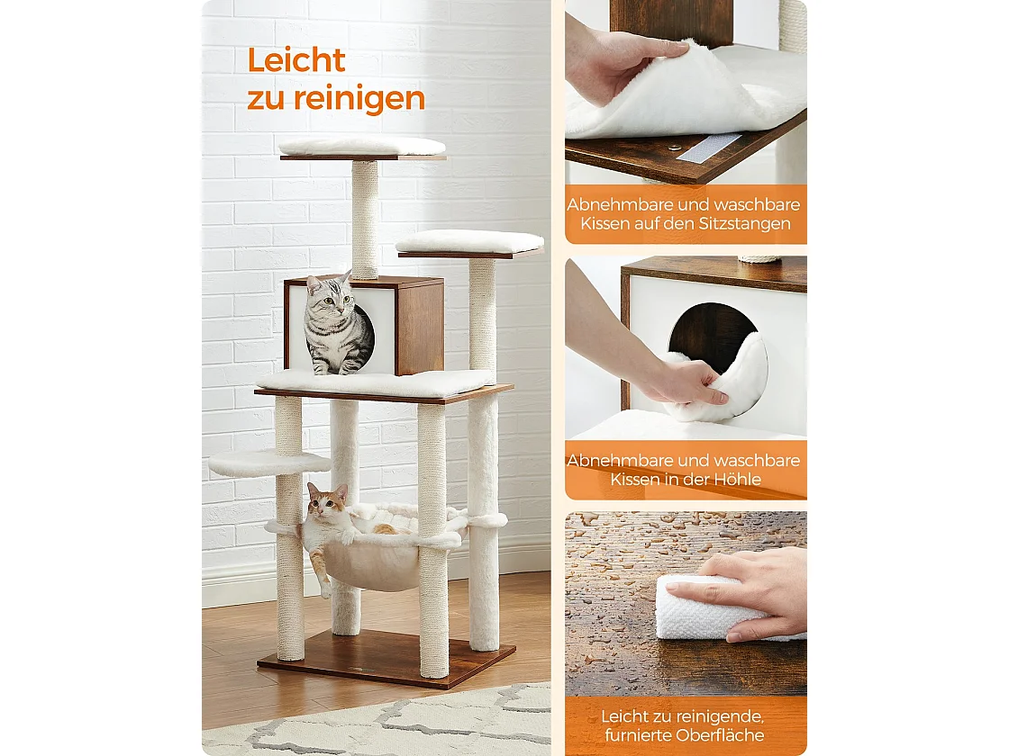 modern Katzenbaum vintagebraun