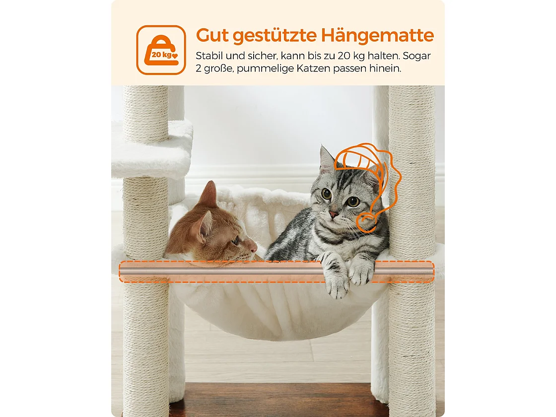 modern Katzenbaum vintagebraun