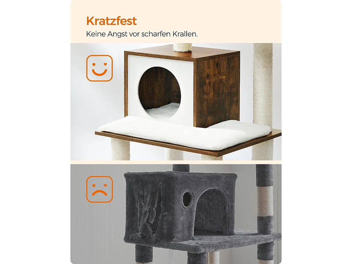 modern Katzenbaum vintagebraun