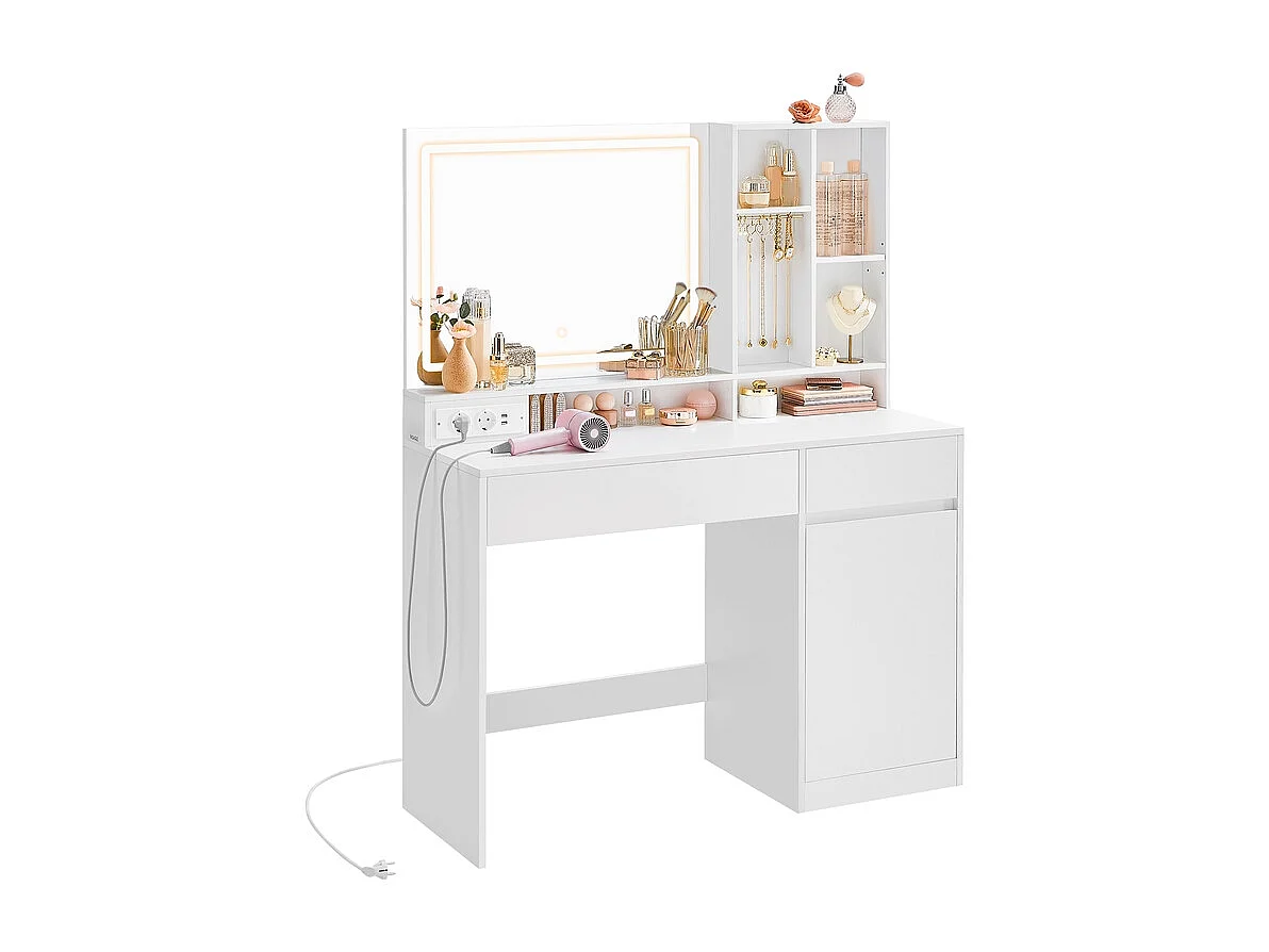 Dressing table with LED lighting 110 cm wide