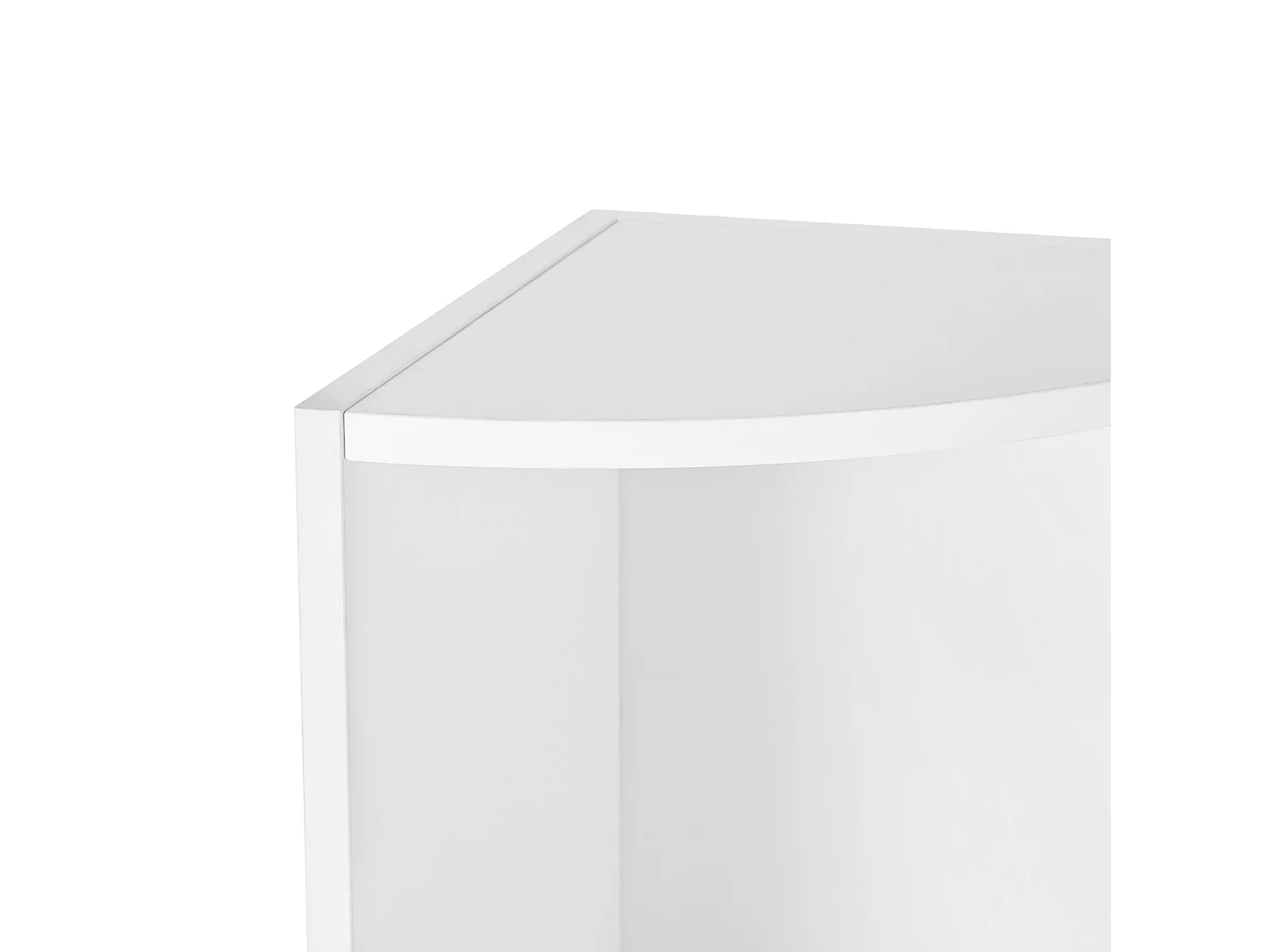 Eckregal mit 4 Regalböden Weiß