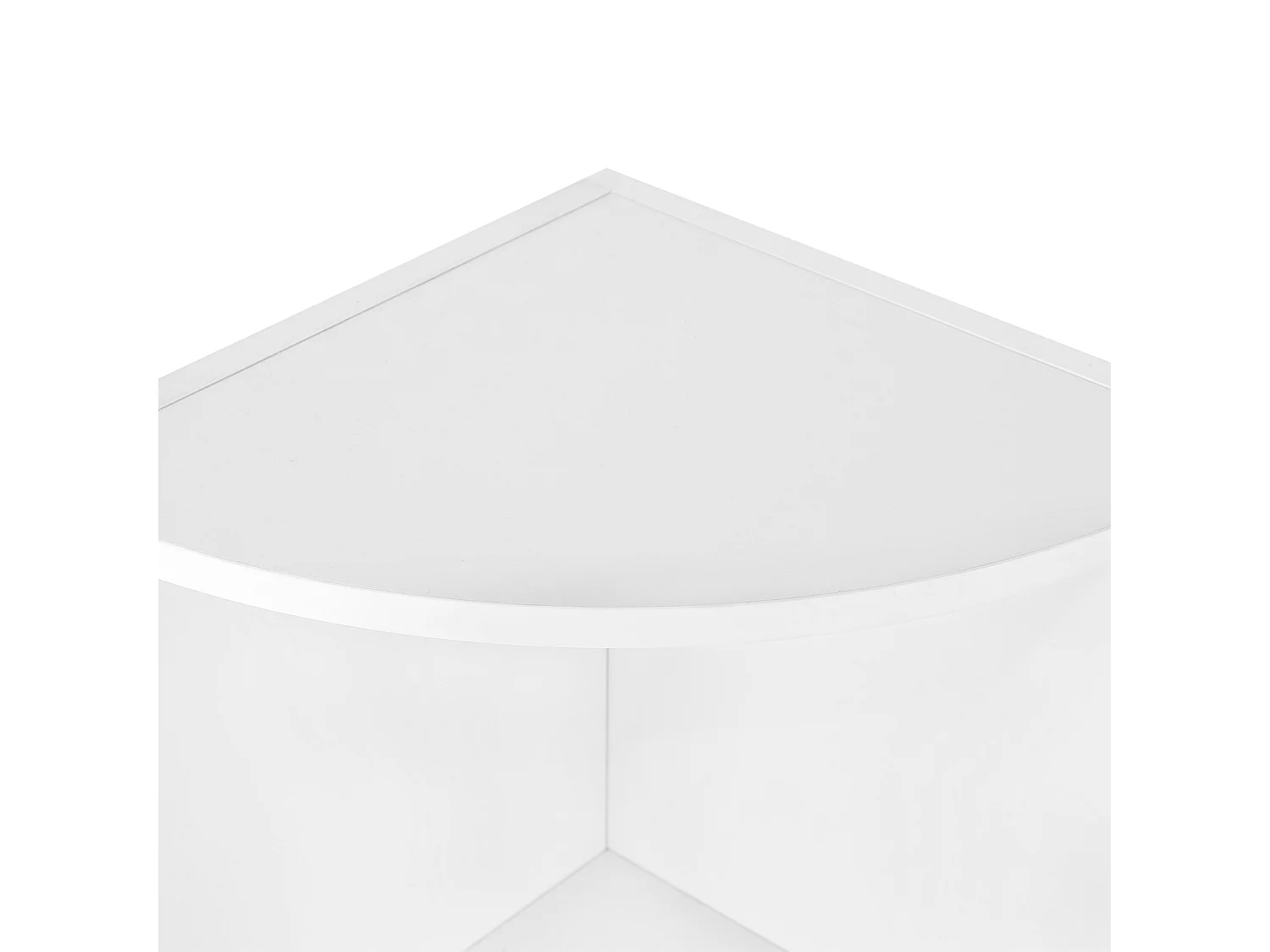 Eckregal mit 4 Regalböden Weiß