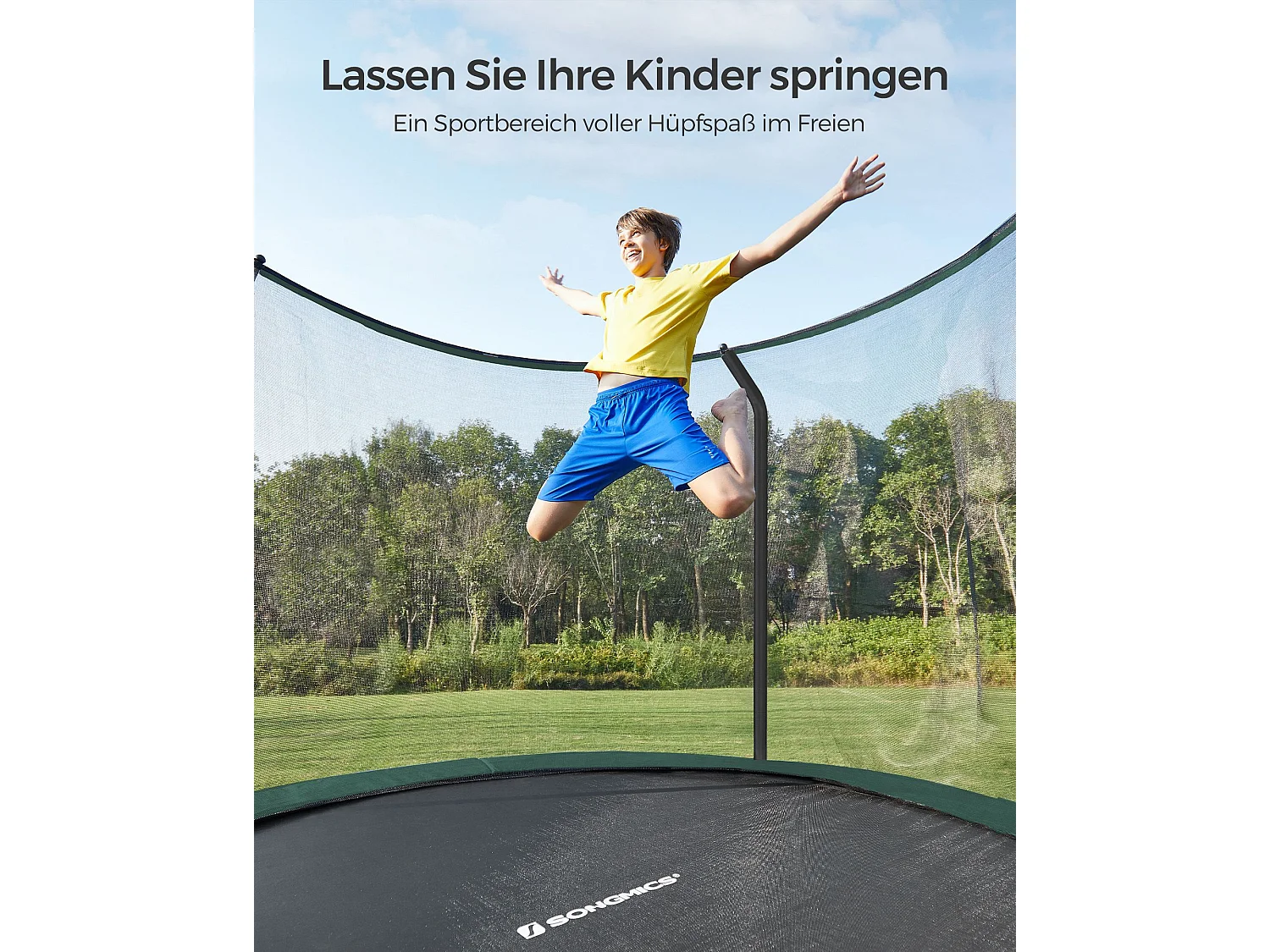 Trampolin stor Ø 366 cm med indvendigt net