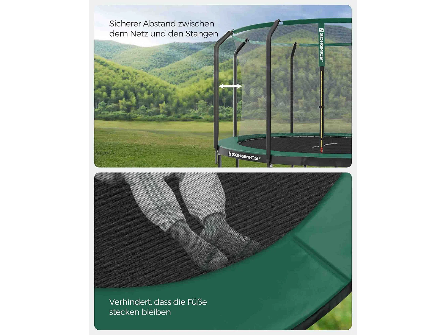 Trampolin stor Ø 366 cm med indvendigt net