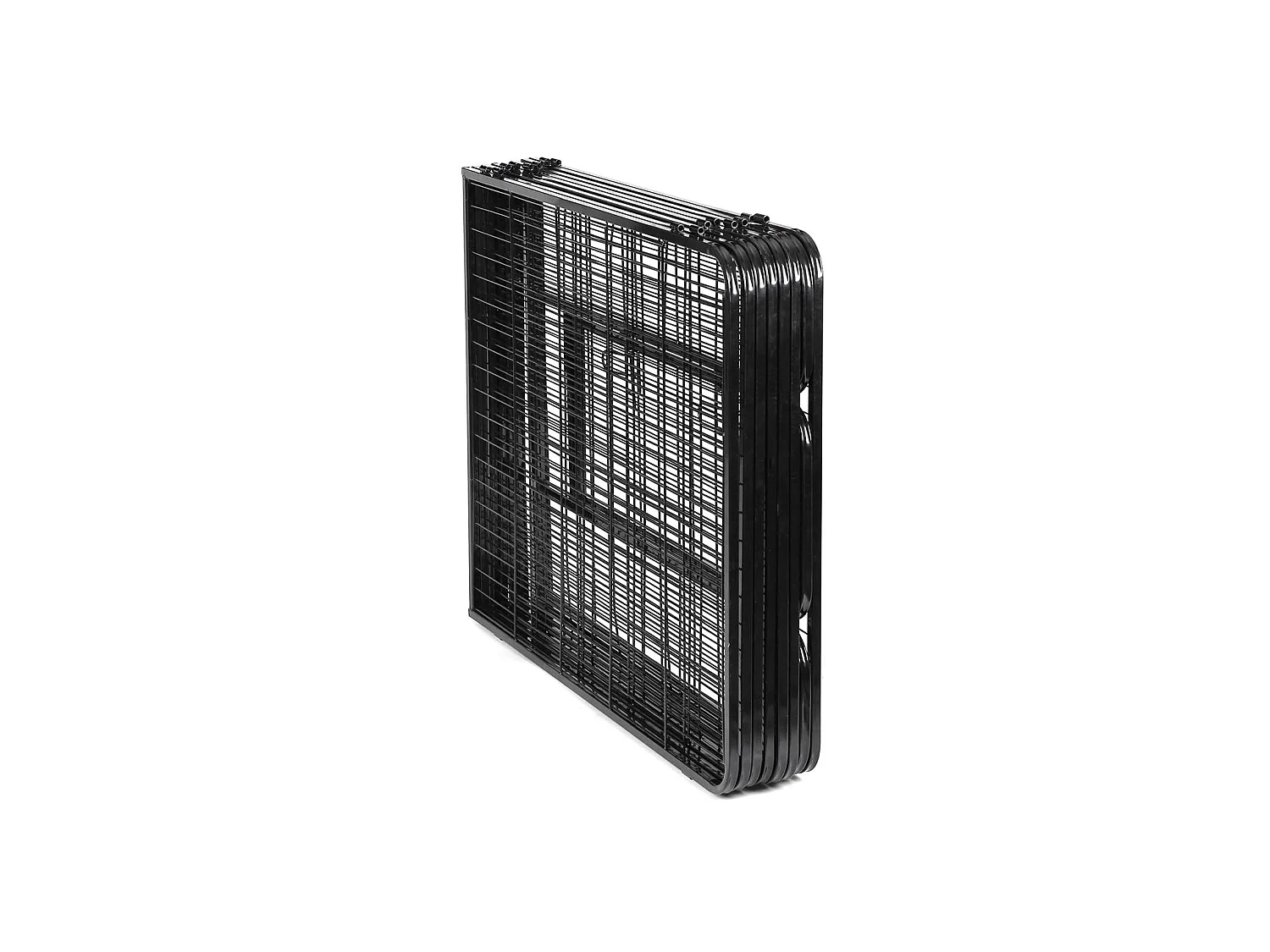 FEANDREA 8-Panel Pet Playpen, Heave-Duty Dog Enclosure, 77 x 100 cm, Black PPK81H