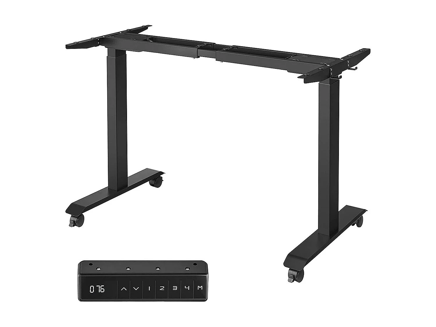 SONGMICS Double Motor Table Frame Height Adjustable Black