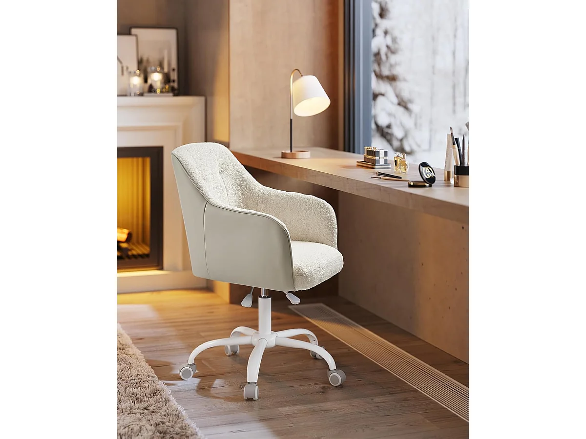 Kontorstol op til 110 kg cappuccino beige