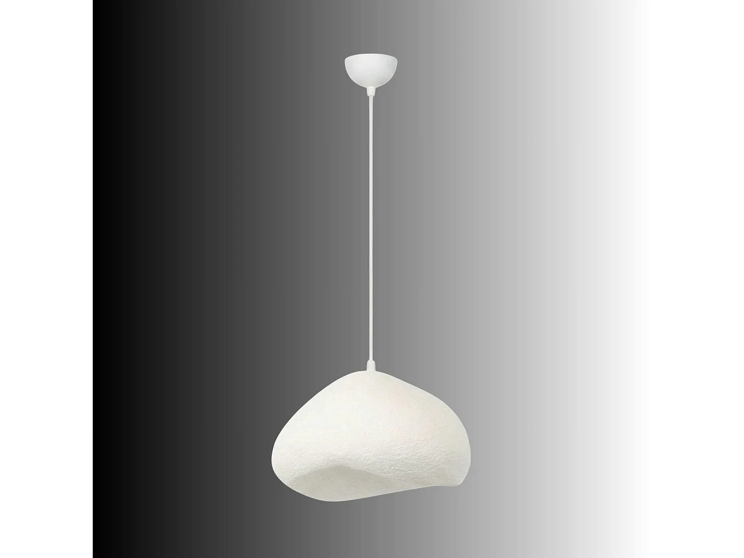 Grande suspension blanche design organique 50 cm NOXIS