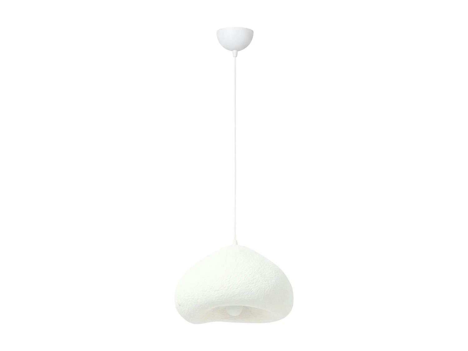 Suspension chambre blanche design organique 40 cm NOXIS