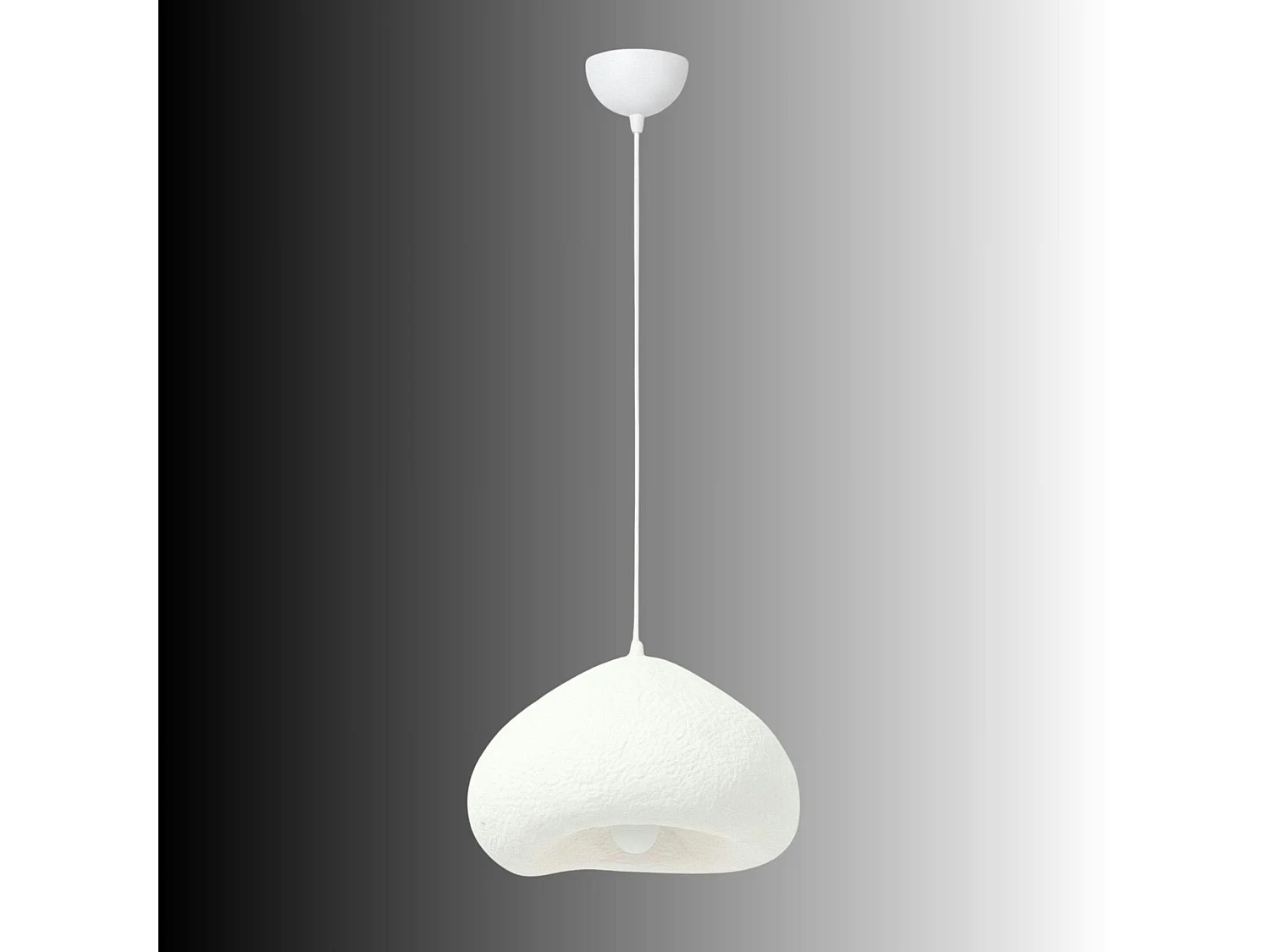 Suspension chambre blanche design organique 40 cm NOXIS