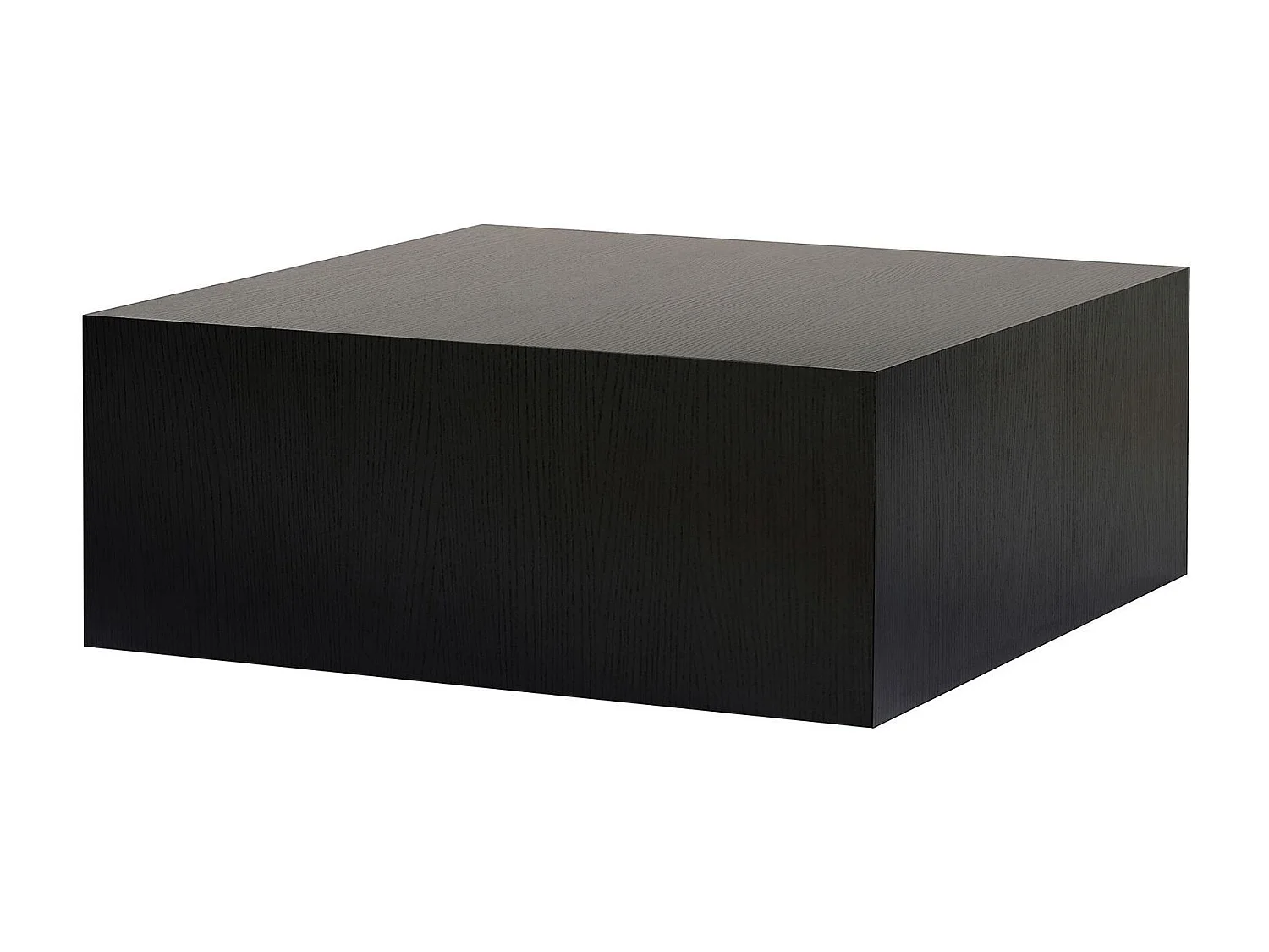 Prizma" MDF salontafel - 90 x 90 x 35 cm - Zwart hout