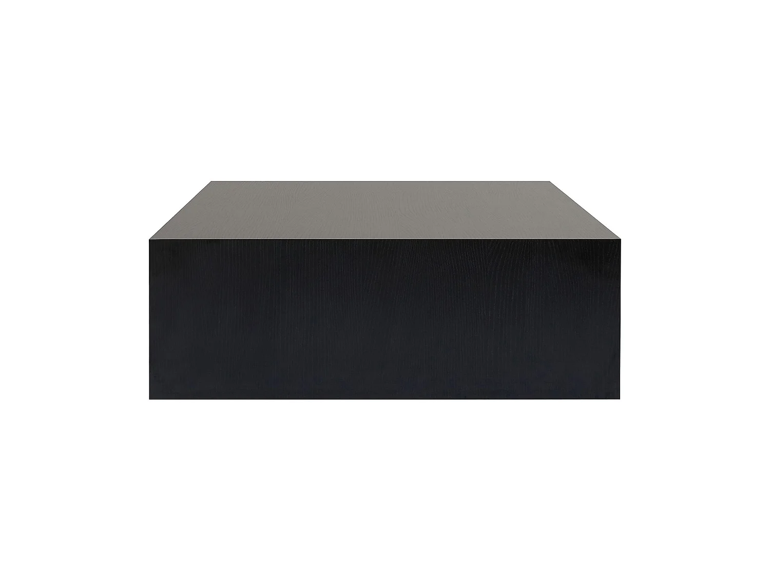 Table Basse en MDF "Prizma" - 90 x 90 x 35 cm - Bois Noir