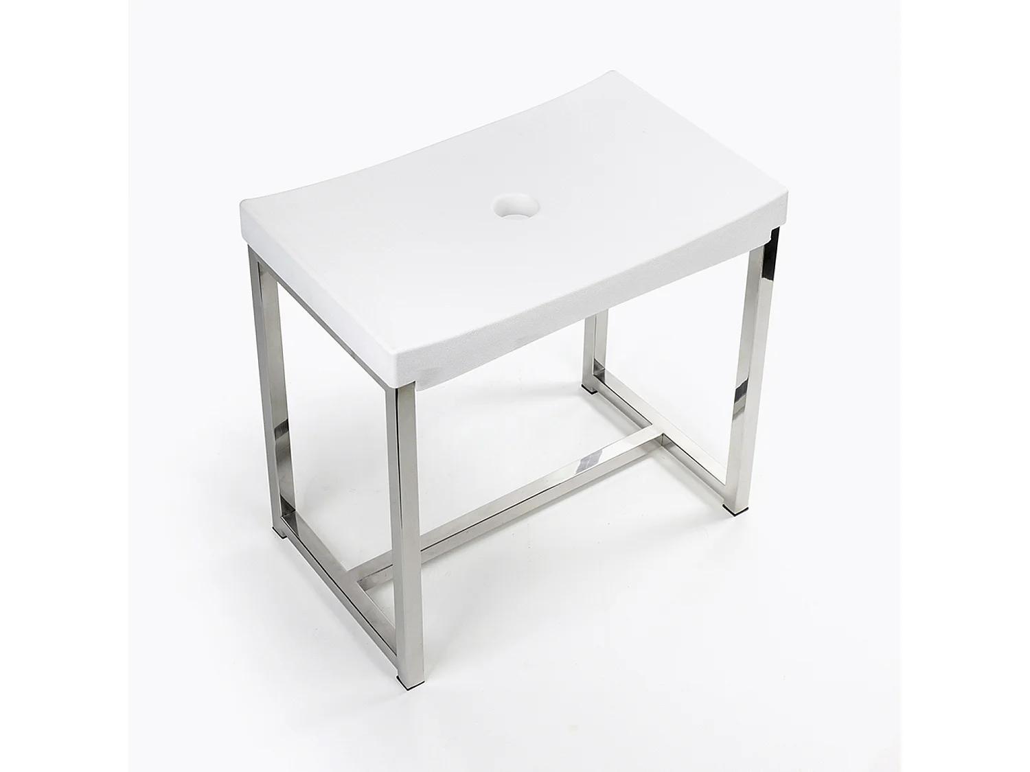 Tabouret de douche 100% inox de salle de bain - SUEDE
