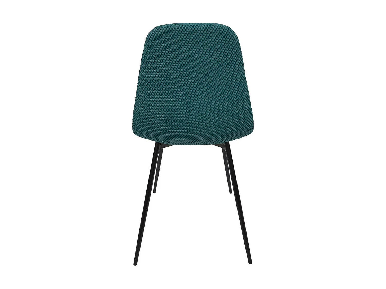 Lot de 2 chaises en tissu texturé maille 3D bleu - ELECTRON