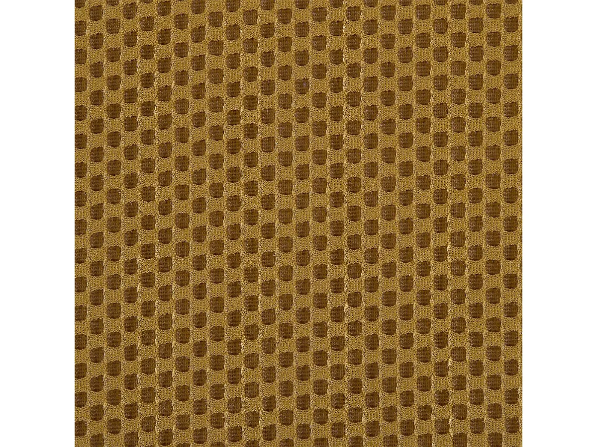 Lot de 2 chaises en tissu texturé maille 3D jaune - ELECTRON