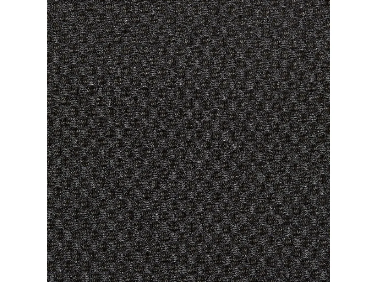 Pouf coffre carré pliable en tissu texturé maille 3D noir - ELECTRON