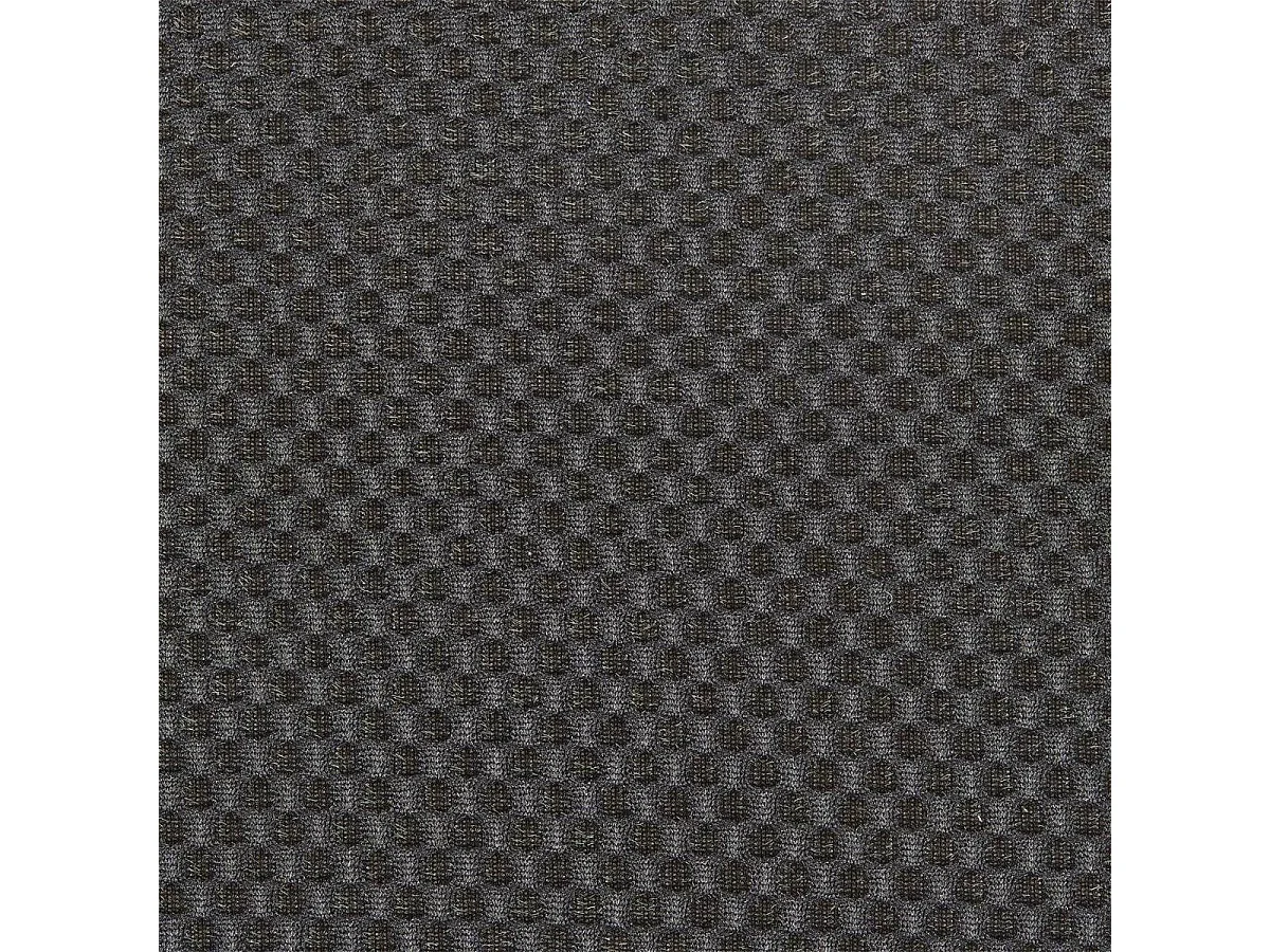 Pouf coffre carré pliable en tissu texturé maille 3D noir - ELECTRON