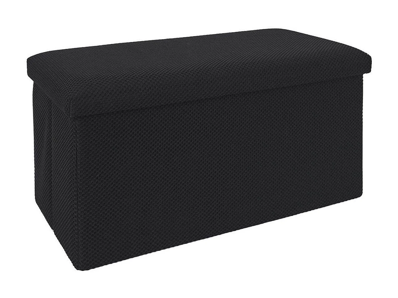 Banc coffre pliable en tissu texturé maille 3D kaki - ELECTRON