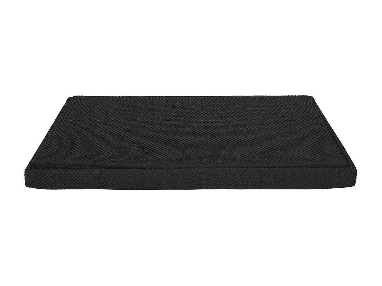 Banc coffre pliable en tissu texturé maille 3D kaki - ELECTRON