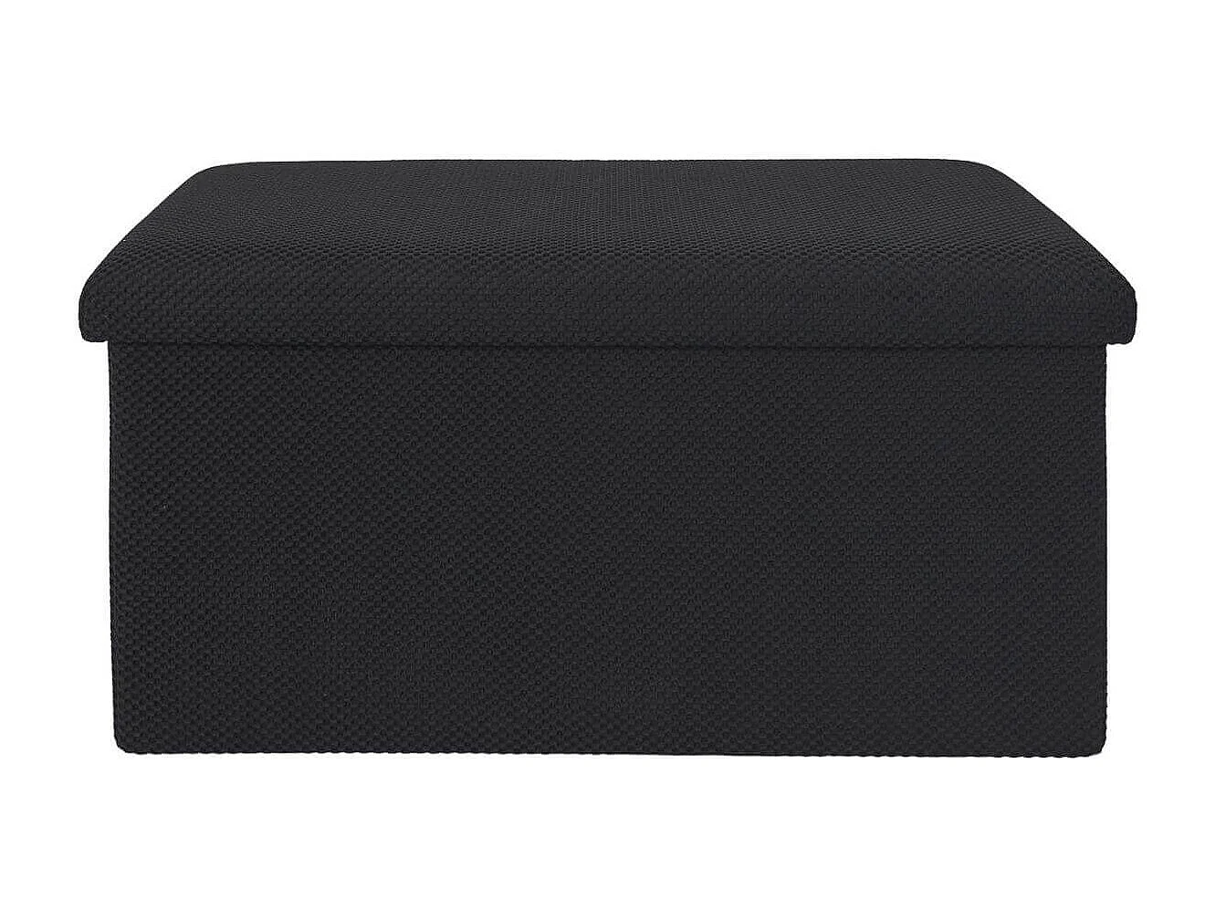 Banc coffre pliable en tissu texturé maille 3D kaki - ELECTRON