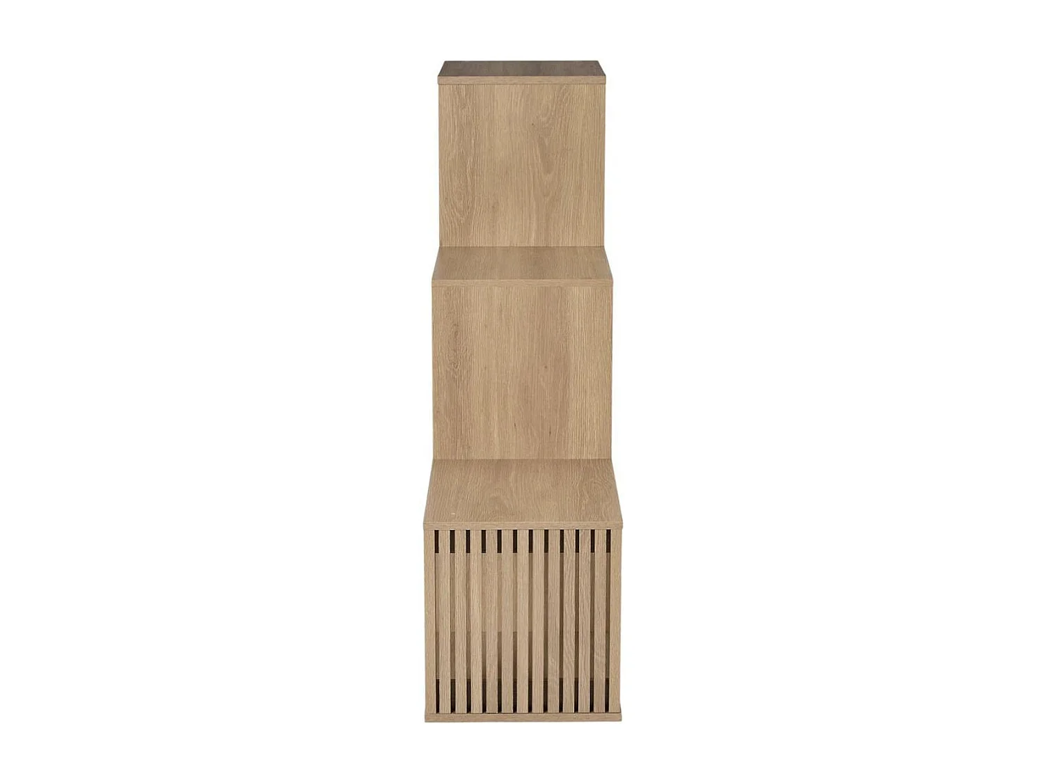 Rangement 6 Cases escalier effet bois avec tasseaux - PAJAN
