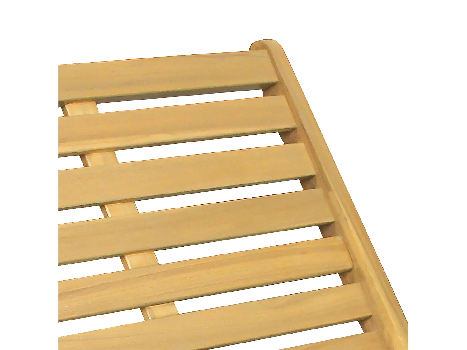 Fauteuil pliant en acacia et coussins beige FARO - HAPPY GARDEN