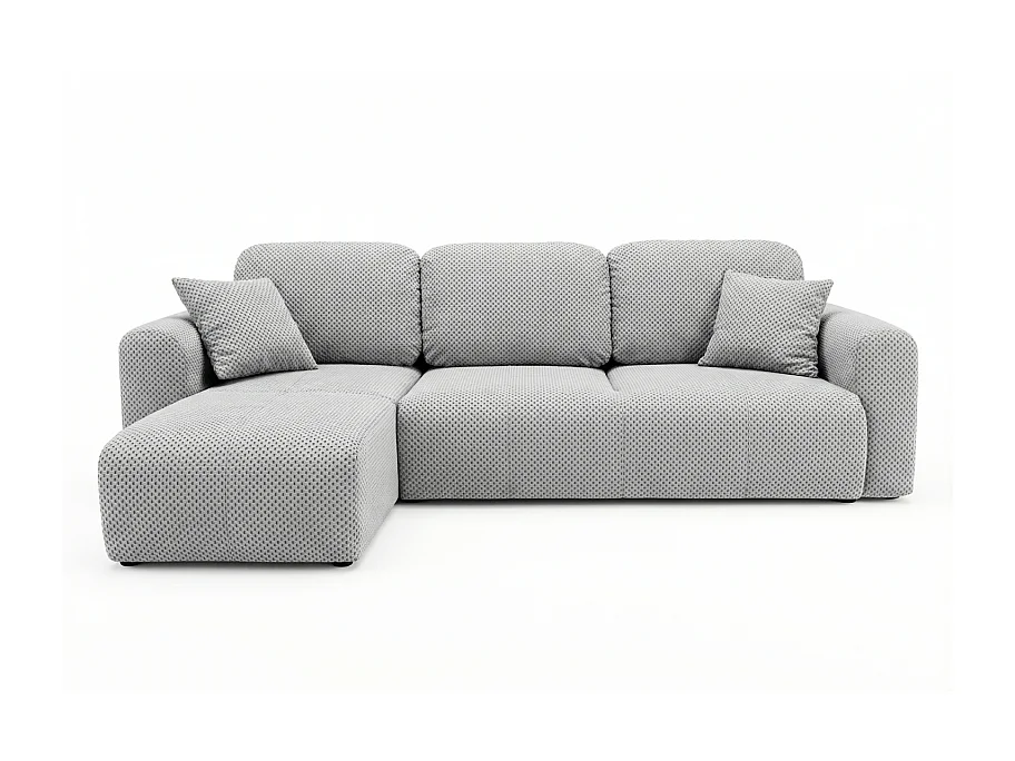 Canapé d’angle convertible Binigia 4 places – Tissu POP effet 3D - 245 cm